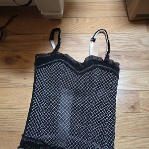 Elegant Black and White Lingerie Set